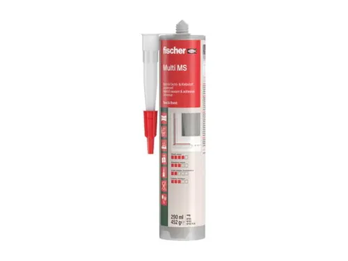 Fischer 59389 Montagekleber KD-290 weiß Kleb/Dichtstoff elastische Verklebung