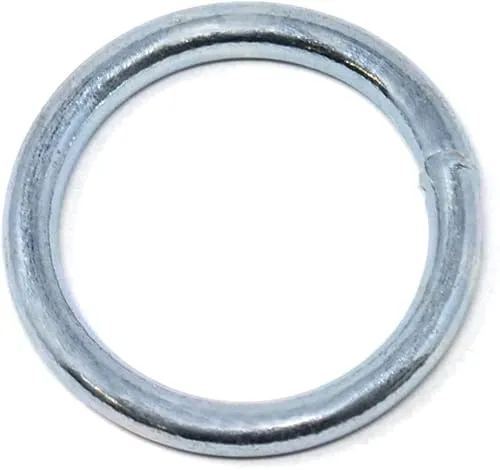 Design61 4x Stahlring O-Ring Rundringe Metallring Runde Ringe Verzinkt 4 mm x 25 mm