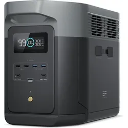 EcoFlow DELTA 2 Max Powerstation 2048Wh – Tragbare Solar-Ladestation - Ladestationen mit 3000 Zyklen und schneller 80% Ladung in unter 1 Std, ideal für Zuhause oder unterwegs.