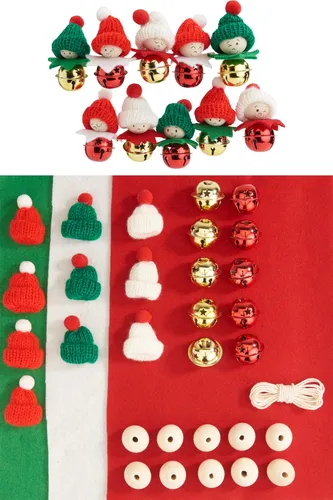 VBS Bastelset Weihnachtskinder Anhänger 7 cm 10 Stück Weihnachten Deko Set