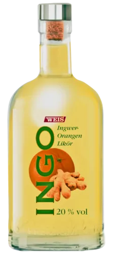  INGO Ingwer-Orangen Likör, Fruchtige Liköre, 0,5 Liter 27,90€/L
