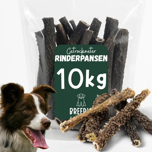 Getrockneter Rinderpansen für Hunde 10 Kg | Naturkauartikel von Ziemer - Hochwertiger Rinderpansen für Hunde, ideal für jede Größe und jedes Alter. Der perfekte Snack für zwischendurch, der die Kaumuskulatur stärkt und für Beschäftigung sorgt.