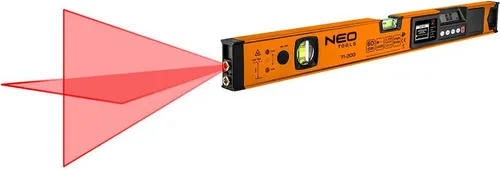 NEO TOOLS Laser-Wasserwaage 60 cm mit LCD-Anzeige