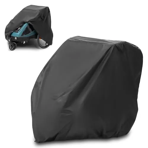 Zamboo Abdeckung für Fahrradanhänger | Universal Faltgarage für Anhänger - Robuste, wasserdichte Plane für optimalen Schutz Ihrer Fahrradanhänger vor Wetter und Schmutz. Kompakt verstaubar und passend für viele Modelle, ideal für draußen!