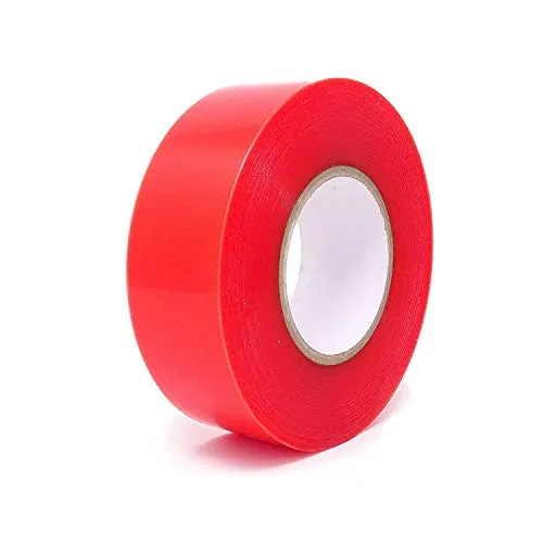 gws Doppelseitiges-Klebeband Premium, extra stark, transparent, 50mm x 50m - Klebstoffe - Extra starkes, transparentes PET-Band mit hoher Temperaturbeständigkeit und Reißfestigkeit, ideal für Papier- und Textilbahnen sowie Metalluntergründe.