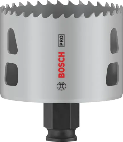 Bosch PRO Multi Material Power Change Plus Lochsäge Ø 67 mm - Lochsäge für Weichholz, Trockenbau und mehr. Hält bis zu 2x länger als Standard-HSS, ideal für Elektriker und Installateure.