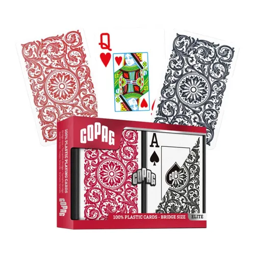 Copag Elite Bridge Größe Spielkarten Double Deck Jumbo Index Rot Schwarz 023-7