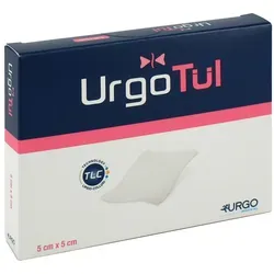 Urgotül 5x5 cm Wundgaze - 10 Stück - Arzneimittel, sterile Wundgaze mit hoher Saugfähigkeit für optimale Wundversorgung und schnellere Heilung.