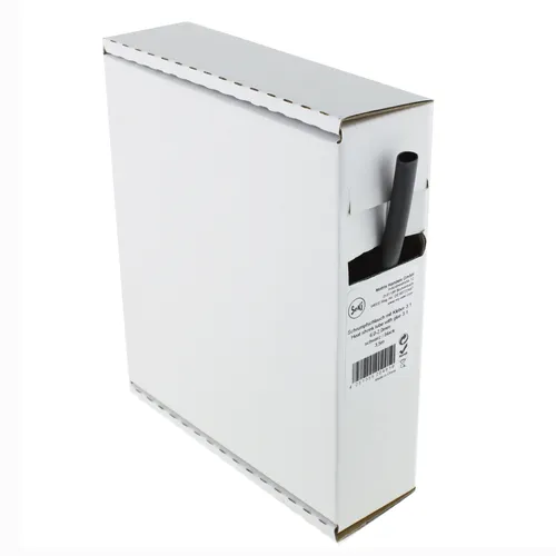Schrumpfschlauch schwarz 3:1 mit Kleber, 6,0 - 2,0mm, 3,5 Meter - Spenderbox