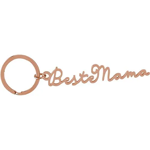 Schlüsselanhänger Beste Mama Metall Farbe: roségold mit Schlüsselring 47027