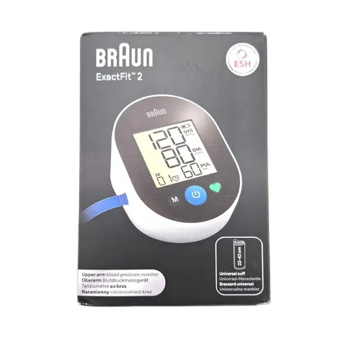 Braun Blutdruckmessgerät Exact Fit 2 Oberarm