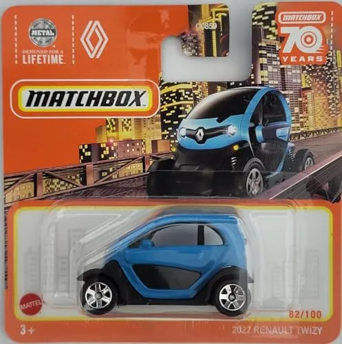 Matchbox 2022 Renault Twizy Blue 82/100 (Kurze Karte) HLC61 2023