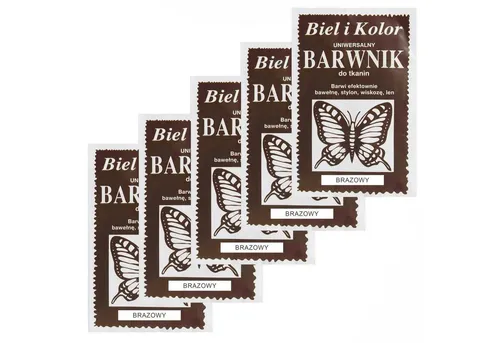 maDDma Kreativset 5 x 10g Batikfarbe Textilfarbe Stofffarbe färben, bitte Farbmix wählen, dunkelbraun