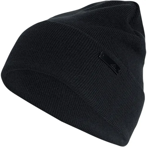 adidas Unisex Tonal Beanie-Mütze, Schwarz, S-M - Strickmützen für Herren, stylische und warme Mütze aus 100 % Acryl für optimalen Tragekomfort.