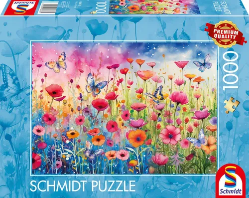 Schmidt Spiele Puzzle 1000 Teile Mohnblumenwiese von Schmidt Spiele