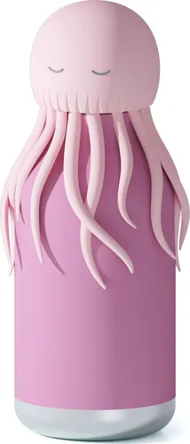 Asobu Bestie Jellyfish 460 ml Isolierflasche mit Strohhalm - Sonstige, praktische und stilvolle Flasche mit Isolierung für heiße und kalte Getränke, ideal für unterwegs.