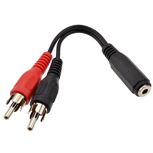 3,5 mm Stereo Klinkenstecker Buchse Zum 2X Cinch Chinch Stecker Adapter Kabel