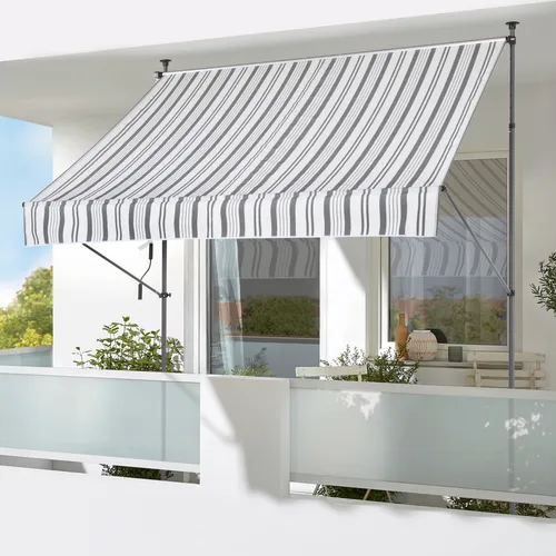 Klemmmarkise KONIFERA, grau, B:200cm