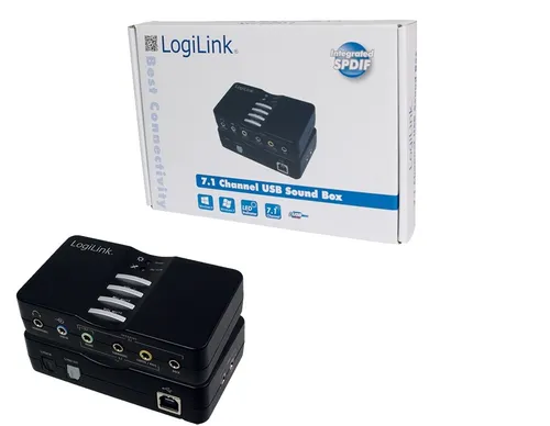 LogiLink UA0099 USB Sound Box Dolby 7.1 8-Kanal 48 kHz S/PDIF