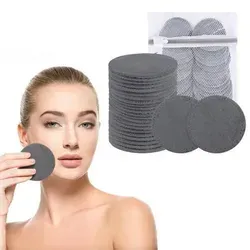 VIVOTE Waschbare Abschminkpads 24er Set mit Wäschesack Grau - Entdecke die VIVOTE Waschbaren Abschminkpads im 24er Set mit praktischem Wäschesack. Ideal für sanfte Make-up-Entfernung, wiederverwendbar und umweltfreundlich. Perfekt für eine entspannende Hautpflege-Routine!