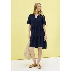 CECIL Minikleid mit Volants in urban navy blue - Kleider: Leichtes Sommerkleid mit Volants, atmungsaktiv und pflegeleicht, perfekt für warme Tage.