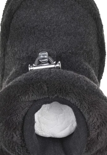 Sterntaler Jungen Baby Schuhe mit Schnurzug, Anthrazit melange, 18 EU - Bequeme Hausschuhe für Jungen mit niedrigem Bogen und Schnurzug, ideal für drinnen und zum Hineinschlüpfen.