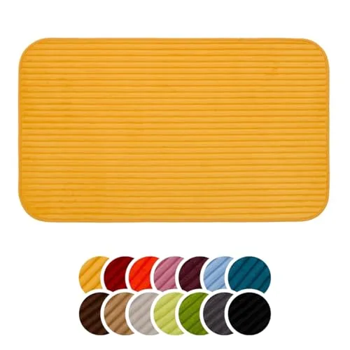 Liebling Badteppich Potsdam 70 x 120 cm in gelb von liebling