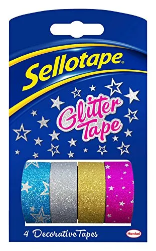 Sellotape 18 mm x 3 m Glitter Klebeband Rolle