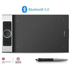 XPPen Deco Pro MW Grafiktablett - Grafiktablett mit Bluetooth und kabelloser Verbindung, 8192 Druckstufen für präzises Zeichnen, ideal für kreative Profis und Hobbykünstler.