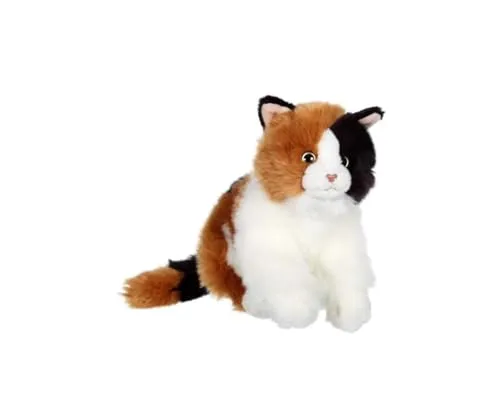 GIPSY 70598 Katze Plüsch, Dreifarbig - Sandalen mit niedlichem 28 cm Plüschkatzen-Design, ideal für Kinder und als süßes Accessoire.