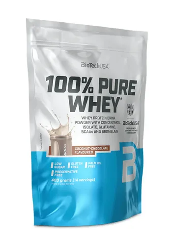 BioTechUSA 100% Reines Whey Protein, 400 g, Kokos-Schokolade