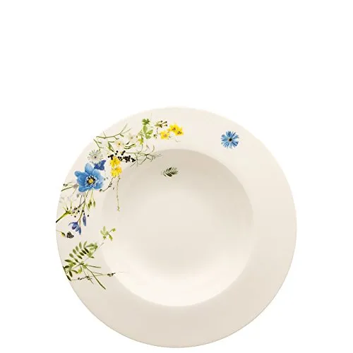 Rosenthal Suppenteller Brillance Fleurs des Alpes (23cm) - Eleganter Suppenteller mit Fahne, ideal für festliche Anlässe und ansprechende Tischdekoration.
