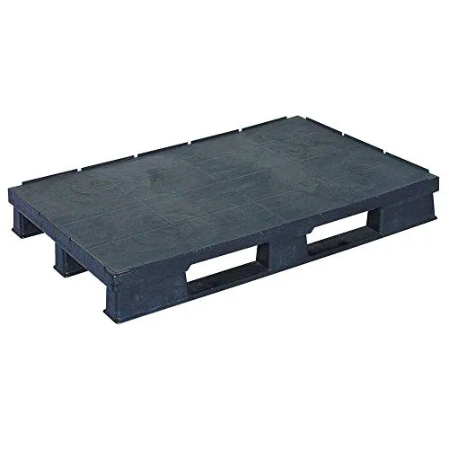 BRB Kunststoffpalette, Euro-Maß 1200x800x150 mm, geschlossene Deckfläche, 3 Kufen, Sicherungsrand, Tragkraft dynamisch 1500 kg