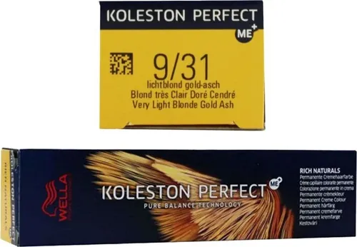 Wella Koleston Perfect Me+ Rich Naturals Haarfarbe Lichtblond Gold-Asch 9/31 60 ml