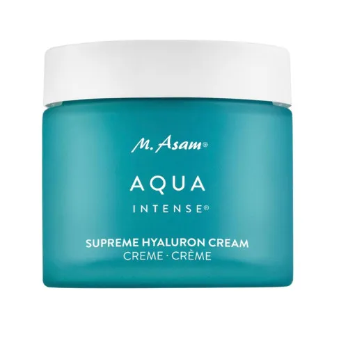 M. Asam AQUA INTENSE Hyaluron Nachtcreme (50 ml) - Nachtpflege für intensive Regeneration, spendet Feuchtigkeit und verbessert die Hautschutzbarriere. Ideal für empfindliche Haut dank parfümfreier Textur.