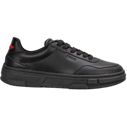 HUGO Yarrow Sneaker mit eingestanztem Markenschriftzug in schwarz von HUGO BOSS
