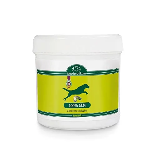 100% GLM Grünlippmuschel Pulver 100g gemahlen getrocknet aus 100% rein Pernea Canaliculus für die Gelenke der Hunde Gelenkpulver für Hunde