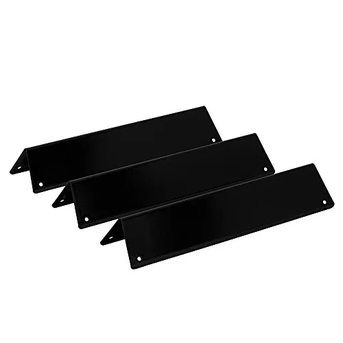 BBQ-Toro porzellanemaillierte Flammenverteiler Set (3 Stück) | Aromaschienen für Gasgrill | Passend für Weber Spirit 200 Serie ab 2013 und viele mehr