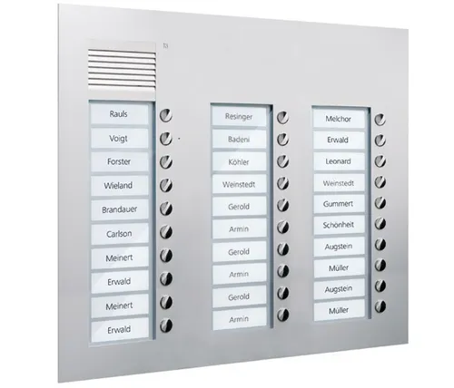 TCS PUK30/3-EN Audio Außenstation mit 30 Klingeltasten