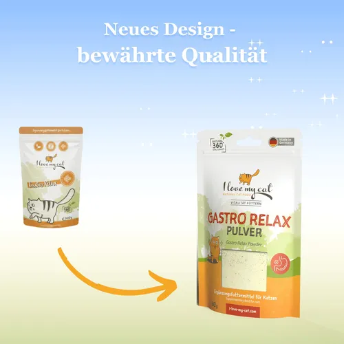 I love my cat Nahrungsergänzung für Katzen - Gastro Relax Pulver