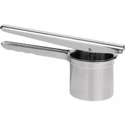 FACKELMANN Spätzlepresse 45453 aus Edelstahl - Gemüsehobel & - schneider, ideal für die Zubereitung von Kartoffelbrei, Spätzle und Spaghettieis mit zwei verschiedenen Lochscheiben für individuelle Feinheit.