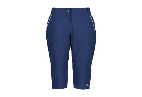 CMP 3in1-Fahrradhose Dunkelblau, Größe 34 - Damen Funktionshose mit Dry Function Technologie für schnelles Trocknen und hohen Feuchtigkeitstransport, ideal für intensive sportliche Aktivitäten.
