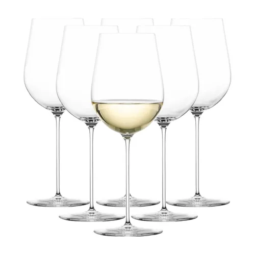 Zwiesel Glas VUELO Weißweinglas 517 ml - 6er Set - Elegante Stielgläser aus Tritan®-Kristallglas, ideal für spritzige Weißweine. Spülmaschinenfest und bruchresistent, perfekt für festliche Anlässe oder den täglichen Genuss.