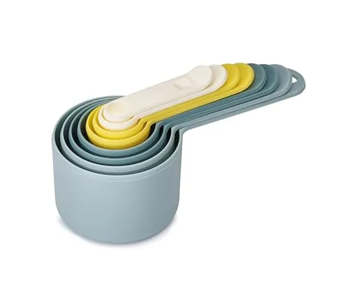 Joseph Joseph Nest – 8-teiliges platzsparendes Messbecher- und Löffelset, Backwerkzeuge