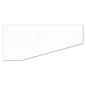 Wekre Trennstreifen Trapez weiß, 190 g/qm Karton, 100 St.