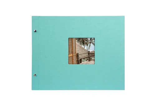 Goldbuch Fotoalbum Schraubalbum 28807 Bella Vista 39x31cm aqua - Fotoalbum aus der beliebten Bella Vista Kollektion, vielseitig einsetzbar für besondere Anlässe und im modernen Design, ideal für kreative Erinnerungsstücke.