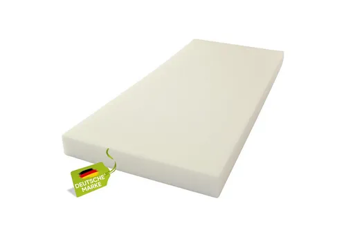 homesti Polsterauflage 120 x 60 x 6 cm - Auflagen aus strapazierfähigem PUR-Schaum, individuell zuschneidbar für perfekte Passform, ideal für Möbel und DIY-Projekte.