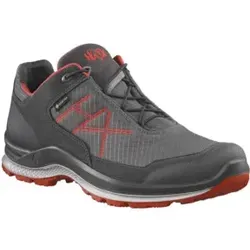 HAIX Black Eagle Adventure 3.0 GTX Low - Sportliche Wanderschuhe in Graphit-Orange, UK 10.5 / EU 45.5 - Wanderschuhe mit GORE-TEX für wasserdichte Eigenschaften, kombiniert mit hochwertigem Mikrofaser/Textil für optimalen Komfort und Langlebigkeit.
