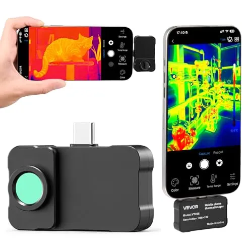 VEVOR Wärmebildkamera für iOS & Android – 512x384 Super IR