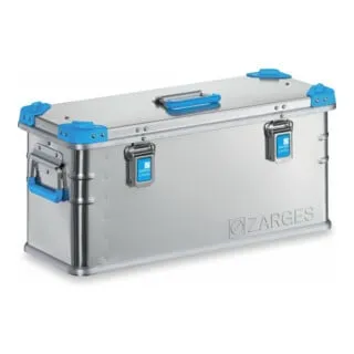 Zarges 40711 Alu-Eurobox 41l - Robuste Aufbewahrungslösung - Haushaltszubehör mit 41 Litern Volumen, korrosionsbeständig und ideal für Werkstatt, Haushalt oder Camping.